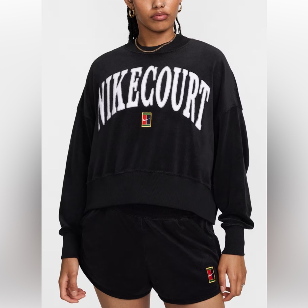 Nike Women's Black NikeCourt Sweatshirt